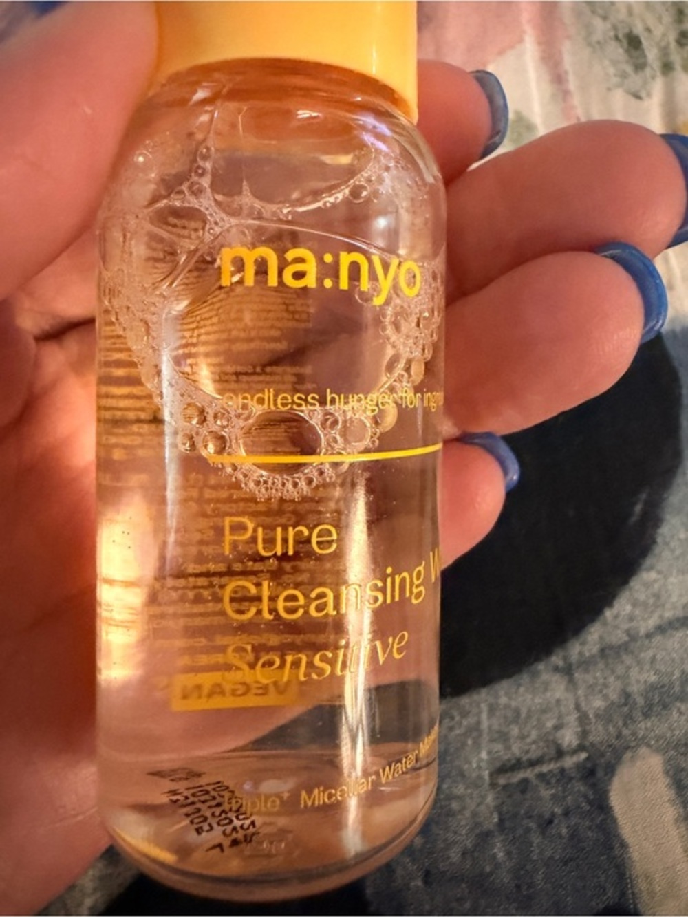 ma:nyo Pure Cleansing Water Sensitive NEW Travel Size Micellar 1.01 Fl oz